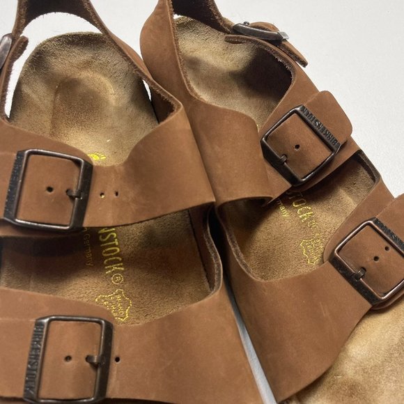 Mens Birkenstock Milano Light Brown Sandals 44/11 main image 5